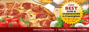 Product - Liberty's Famous Pizza in Framingham, MA Pizza Restaurant