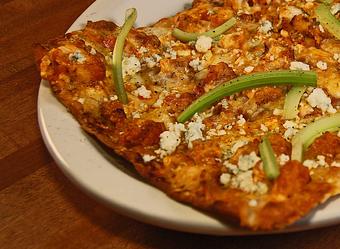 Product: Buffalo Chicken Flatbread - Lincoln Whiskey Kitchen in Schaumburg, IL American Restaurants