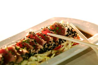 Product: Sesame Crusted Ahi Tuna - Lincoln Whiskey Kitchen in Schaumburg, IL American Restaurants