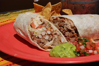 Product: Carnitas and Pinto Beans - LuLu's On The Alameda in Menlo Park, CA Mexican Restaurants