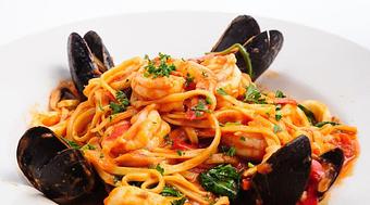 Product: Fisherman's Linguini - Mac's Acadian Seafood Shack in Saline, MI Seafood Restaurants