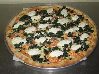 Product: MamaRosa Spinach & Tomatoe Pie - Mama Rosa Pizza and Pasta in Rutherford, NJ Pizza Restaurant