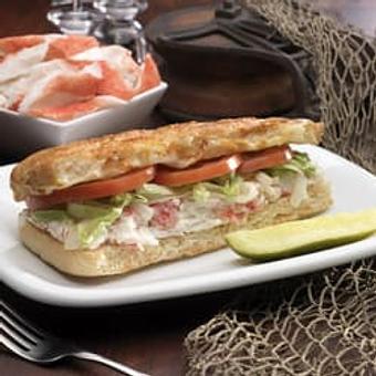 Product: Seafood & Crab 1st Place at the Taste of FdL 2010 - Mancino's Pizzas and Grinders in across from Gilles - Fond du Lac, WI Pizza Restaurant