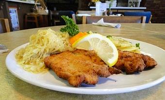 Product: Wiener Schnitzel at Margaret's - Margaret's German Restaurant in The Farm Shopping Center - Tulsa, OK European Cuisine