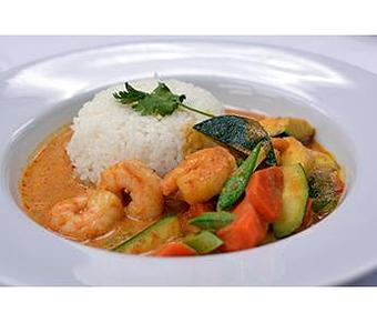 Product: Thai Red Curry with Shrimp - Copper Lounge in Los Angeles, CA Bars & Grills