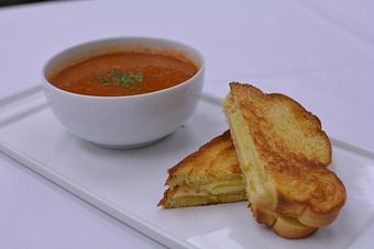 Product: Grilled Cheese and Tomato Soup - Copper Lounge in Los Angeles, CA Bars & Grills