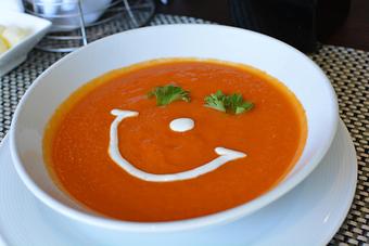 Product: Smiley Tomato Soup - Copper Lounge in Los Angeles, CA Bars & Grills