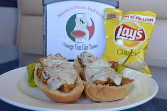Product: Fantastic fresh chicken tenders hand breaded and fried. - Mario's Pizza & Grill in Knoxville, TN Pizza Restaurant