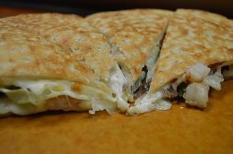 Product: Fabulous Artisan flat-bread sandwich - comes with your choice of any 2 meats - Mario's Pizza & Grill in Knoxville, TN Pizza Restaurant