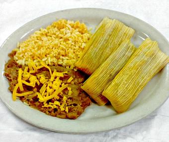 Product: Tamale Plate - Marquez Bakery LP in entertainment district - Arlington, TX Bakeries