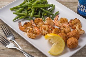 Product: Grilled Shrimp Platter - Mason's Grill in Baton Rouge, LA American Restaurants