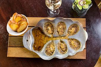 Product: Wood Fried Oysters - Mason Street Grill in Milwaukee, WI American Restaurants