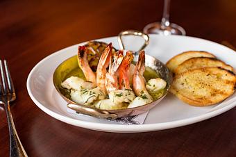 Product: Wood Roasted Shrimp Scampi - Mason Street Grill in Milwaukee, WI American Restaurants