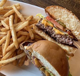 Product: Real McCoy Burger with Merkt's Cheddar - McCoy's Public House in Excelsior & Grand - Minneapolis, MN Pubs