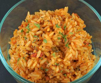 Product: spicy Spanish rice - Meyer's Elgin Smokehouse in Elgin, TX Barbecue Restaurants