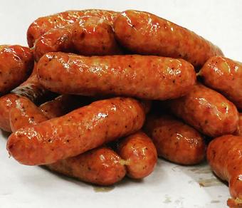 Product: Meyers smoked pork garlic sausage. - Meyer's Elgin Smokehouse in Elgin, TX Barbecue Restaurants