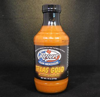Product: Meyers Texas Gold mustard bbq sauce. - Meyer's Elgin Smokehouse in Elgin, TX Barbecue Restaurants