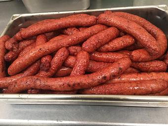 Product: Beef sausage. - Meyer's Elgin Smokehouse in Elgin, TX Barbecue Restaurants