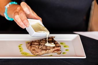 Product: Flat Iron Steak Gorgonzola - Mezzanotte Ristorante in Cypress, TX Italian Restaurants