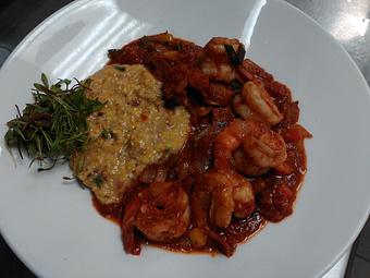 Product: Shrimp and grits - Michael Anthony's at the Inn in Versailles, OH Restaurants/Food & Dining