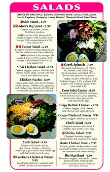 Product - Mickey's Roadside Cafe in Enfield, NH American Restaurants