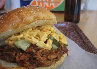 Product: BBQ Pork Sandwich - Mike & Patty's in Boston, MA Diner Restaurants