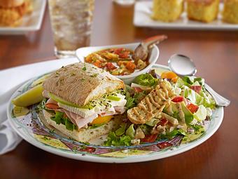 Product: Triple Play with The Alonsoville, Miss Shirley's Traditional Vegetable Crab Soup, and Chopped Salad - Miss Shirley's Cafe in Roland Park - Baltimore, MD American Restaurants