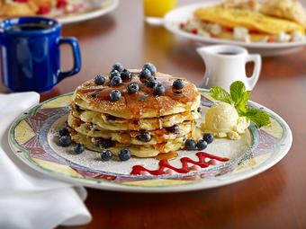 Product: Blueberry Pancakes - Miss Shirley's Cafe in Roland Park - Baltimore, MD American Restaurants