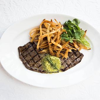 Product: Steak Classique maître d'hôtel butter ~ served with our signature hand-cut frites - Mon Ami Gabi in Oakbrook Center - Oak Brook, IL French Restaurants