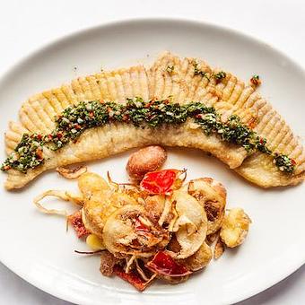 Product: served with crispy marble potatoes - Mon Ami Gabi in Oakbrook Center - Oak Brook, IL French Restaurants