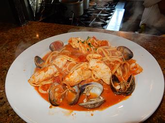 Product: Chef's Daily Special: Linguine Pescatore - Montecatini Ristorante in Downtown Walnut Creek, across from the Lesher Center for the Performing Arts - Walnut Creek, CA Italian Restaurants