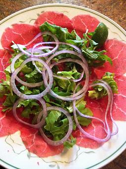 Product: Carpaccio with Arugula - Montecatini Ristorante in Downtown Walnut Creek, across from the Lesher Center for the Performing Arts - Walnut Creek, CA Italian Restaurants