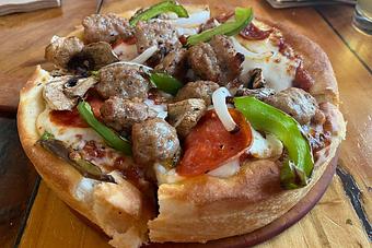 Product - Moosejaw Pizza in The Waterpark Capital of the World in Wisconsin Dells! - Wisconsin Dells, WI American Restaurants Product - Moosejaw Pizza in The Waterpark Capital of the World in Wisconsin Dells! - Wisconsin Dells, WI American Restaurants