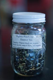 Product: Organic Peach-Apricot Essence Tea - Mother Fool's Coffeehouse in Willy St. - Madison, WI Coffee, Espresso & Tea House Restaurants
