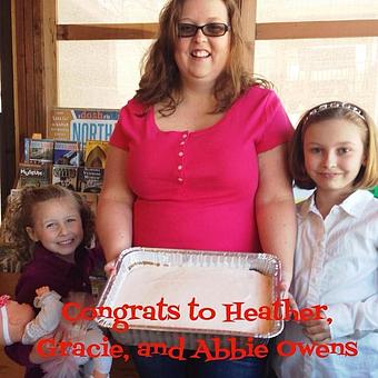 Product: More of our cute customers who won one of our cakes! These girls are just precious! Love seeing them grow up right before us. Amazing to watch. - New Market BBQ in Downtown New Market, AL - New Market, AL Barbecue Restaurants
