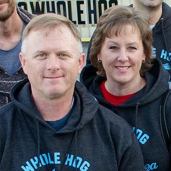 Product: Libby & Kelly Webb at Go Whole Hog BBQ Pitmaster seminar at 17th Street BBQ - Jan 2015 - New Market BBQ in Downtown New Market, AL - New Market, AL Barbecue Restaurants