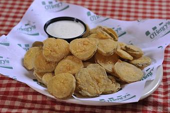 Product: Fried Pickles... Crispy and Tasty. Served with Ranch Dipping Sauce. - O'Henry's Food & Spirits in Metairie, LA American Restaurants