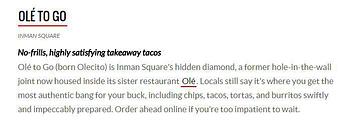 Product - Olé in Cambridge, MA Mexican Restaurants