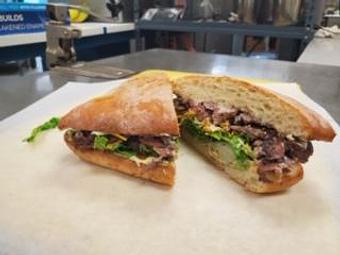 Product: Carne Asada Ciabatta - On a Roll Sandwich Shoppe in Carlsbad, CA Delicatessen Restaurants