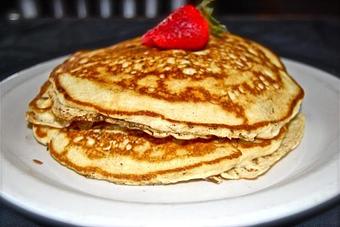 Product: Full Stack Sweet Cream Pancakes - Opal Divine’s Austin Grill in Travis Heights/ South Austin - Austin, TX American Restaurants
