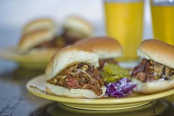 Product: Pulled Pork Sliders - Opal Divine’s Austin Grill in Travis Heights/ South Austin - Austin, TX American Restaurants