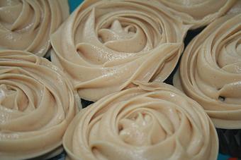 Product: Chocolate Cupcakes with Peanut Butter Cream Cheese Frosting. (We also make these Gluten Free a lot) - Orange Cat Cafe in Kingfield, ME American Restaurants