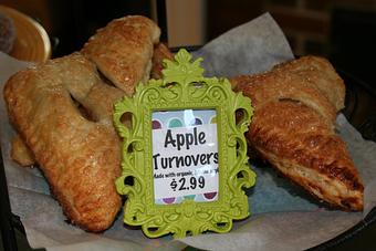 Product: Apple Turnovers... made with local, organic apples. - Orange Cat Cafe in Kingfield, ME American Restaurants