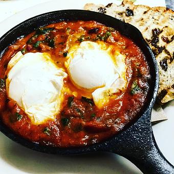 Product: Brunch Baked Eggs - Organic Grill in East Village - New York, NY Vegetarian Restaurants