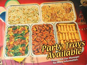 Product: party tray - Oriental Cafe in Universties at Shady Grove.  Human Grove Sciences INC. Shady Grove Adventist Hospital. - Rockville, MD Chinese Restaurants