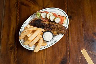 Product: Blackened Whitefish Po' Boy - Original Oyster House Boardwalk in Gulf Shores, AL Seafood Restaurants