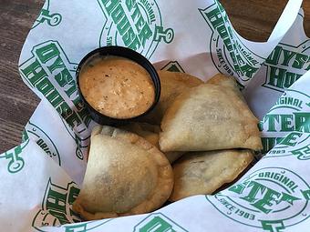 Product: Natchitoches Crawfish Pies - Original Oyster House Boardwalk in Gulf Shores, AL Seafood Restaurants