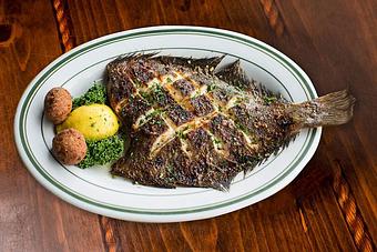 Product: Whole Flounder - Original Oyster House Boardwalk in Gulf Shores, AL Seafood Restaurants