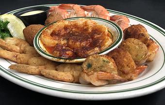 Product: James' Ultimate Shrimp Platter - Original Oyster House Boardwalk in Gulf Shores, AL Seafood Restaurants