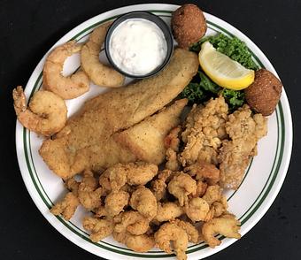 Product: Luncheon Seafood Platter - Original Oyster House Boardwalk in Gulf Shores, AL Seafood Restaurants